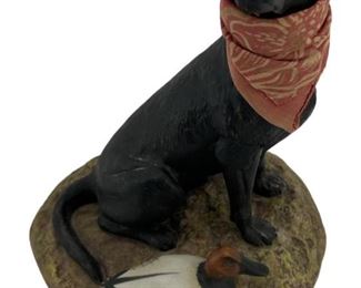 1982 Franklin Porcelain Dog Figurine
