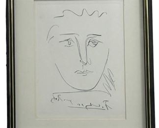 Pablo Picasso “Pour Robie" Etching
