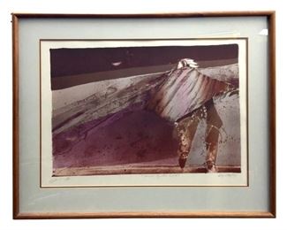 Signed Veloy Vigil “Carried by the Wind” Serigraph
