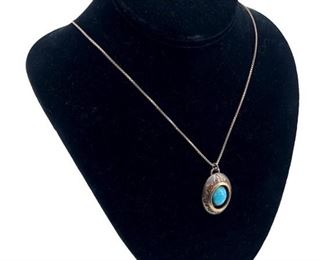 Sterling Silver & Turquoise Necklace
