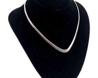 Vintage Silver Collar Necklace
