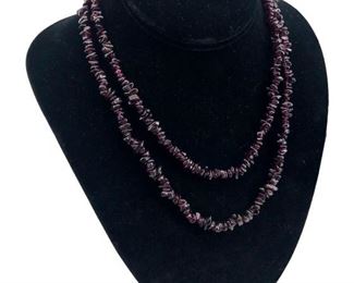 Vintage Garnet Strand Necklace

