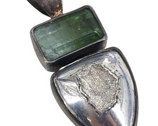 Starborn Sterling Silver & Emerald Pendant
