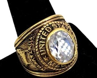 Vintage U.S. Marines Gold Toned Ring
