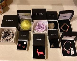 Lots of wonderful vintage Chanel jewelry 