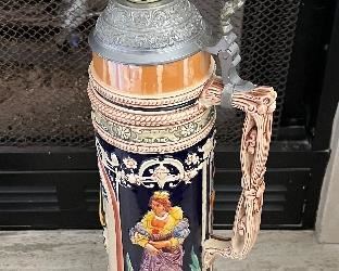 Large Vintage Beer Stein 