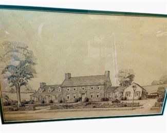 Original Architectural Design Blueprint for Van Hornesville, Ny School Offices. *Notice Model T