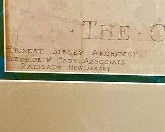 Original Architectural Design Blueprint for Van Hornesville, Ny School