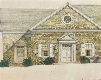 Original Architectural Design Blueprint for Van Hornesville, Ny School