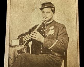 Civil War Soldier with Flute (CVD Card)