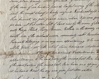 1802 Land Sale from Peter Klock to George Klock