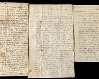 Various Letters from Klocks 1820's