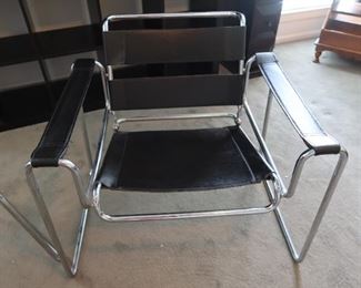Waisley Midcentury Chrome Sling Chair