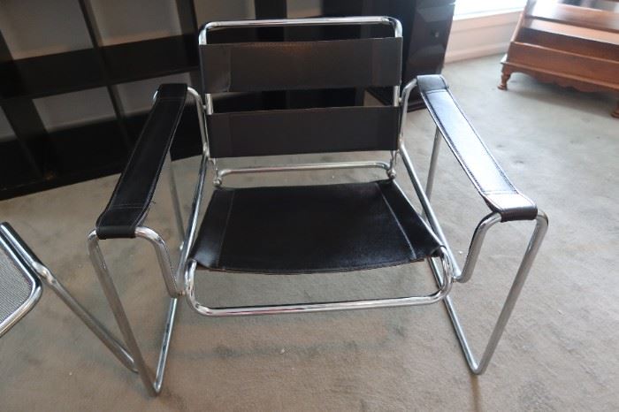 Waisley Midcentury Chrome Sling Chair