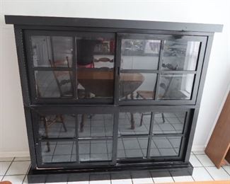 Display Cabinet with Sliding Doors