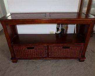 Credenza with 2 Baskets at Bottom 