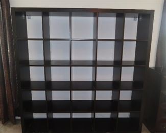 Oversized Block Midcentury Display Cabinet 