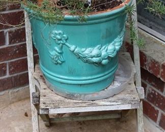 Antique Chair - Flower Pot