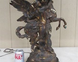 Metal Greek Mythology Lamp