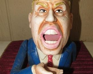 Cast Iron Trump Mechanical Bank