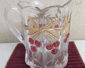 Water Pitcher w/Cherries