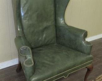 Leather Wingback Chair