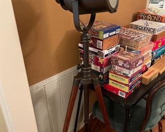 Movie spotlight, puzzles and games