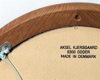 Oval MCM Danish Teak Mirror by Aksel Kjersgaard

