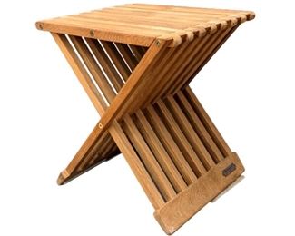 Vintage Trip Trap Designs / Skagerak Teak Fionia X-Chair - Folding Stool, Side Table