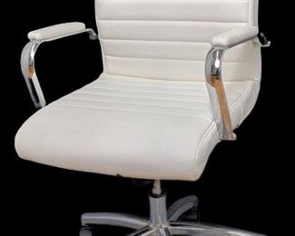 Realspace Modern Comfort Winsley White Leather Office Chair