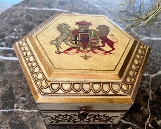 4. Jeanne Reed LTP Hexagon Decorative Box (9" x 9" x 5")