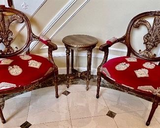6. Pair of Traditional Imports Arm Chairs (27.5" x 28.5" x 41")