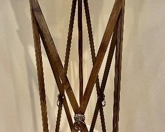 38. Glass Top Metal Plant Stand (12" x 41")