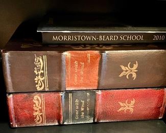 52. Red & Brown Book Box (14" x 10" x 7")