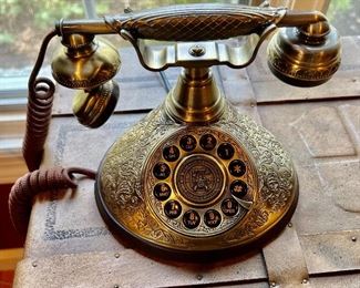 232. Brass Dial Phone