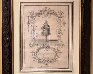 48. Framed Print of Habillement du Gouverneur du Roy (28" x 35")