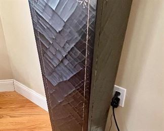 98. Leather Pedestal (13" x 13" x 42")