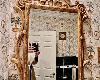 118. Beveled Mirror w/ Gilt Frame (28" x 47")