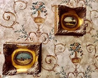 119. Pair of Oil Paintings on Board (8" x 7")