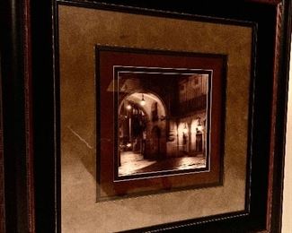 122. Pair of Sepia Tone Architectural Photographs (41" x 41")