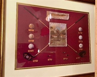 125. Pair of Framed Victorian Golfers (19" x 25")