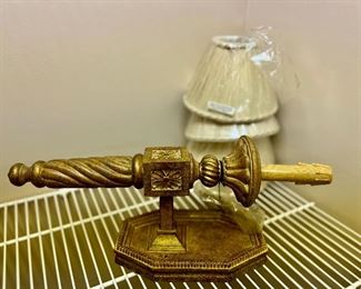 129. Pair of Metropolitan Lighting Company Sconces w/ Shades (5" x 16")
130. Pair of Metropolitan Lighting Company Sconces w/ Shades (5" x 16")