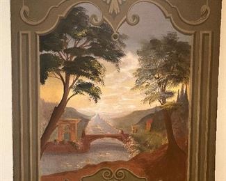 158. Pair of Painted Canvases of Landscapes (36" x 48")