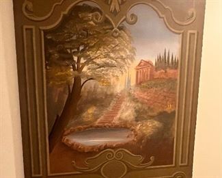 158. Pair of Painted Canvases of Landscapes (36" x 48")