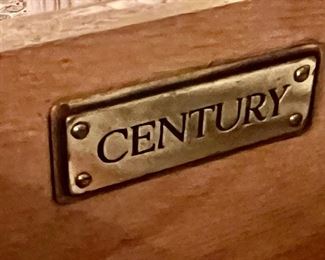 150. Century 4 Drawer 2 Door Washed Wood Console (75" x 21" x 35")