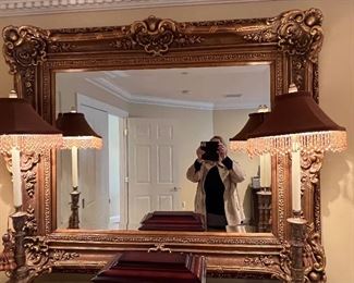 165. Bernhardt Beveled Mirror w/ Ornate Frame (58" x 45")