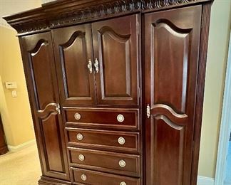160. Bernhardt 4 Door 4 Drawer Armoire (72" x 24" x 75")