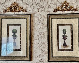 181. Pair of Framed Topiaries (26" x 35")