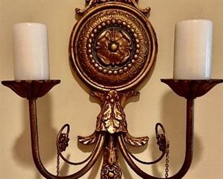 190. Pair of Double Candle Sconces