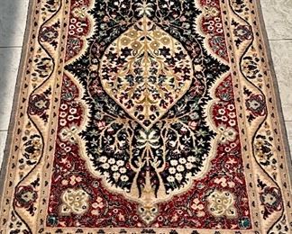 204. Asian Rug w/ Gray Border (2'7" x 4'4")